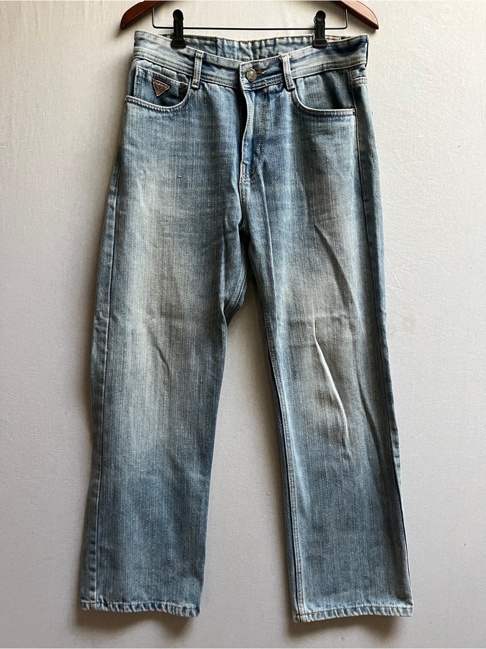 Guess Men's Light Blue Straight Leg Jeans Premium Stretch Size 30